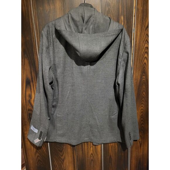 NWT Giasone Austin Hood Birdseye Grey 44 Reg Jacket with Detachable Bib and Hood - Picture 4 of 10